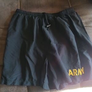 Stylish Black Shorts with Yellow Print